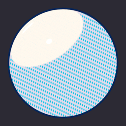 TS Comic Print Cyan