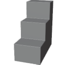 Big Thin Stairs - 3 Steps