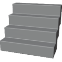 Floating Stairs - 4 Steps