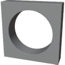 Single Circle Wall - Cutout