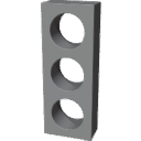 Triple Circle Wall - Cutout