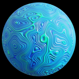 Abstract: Green Swirls