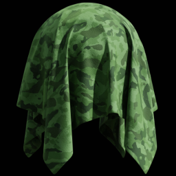 Green Camo Fabric