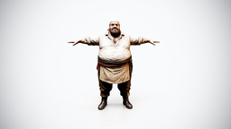 Pirate Cook Game Ready Rigged Character