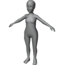 KidFemaleBaseMesh1k