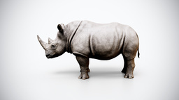 Rhinoceros Game Ready Rigged