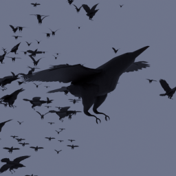 FLYING CROWS