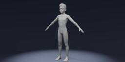 StylizedBoyBodyBaseMesh3DModel