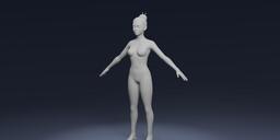 StylizedFemaleBodyBaseMesh3DModel