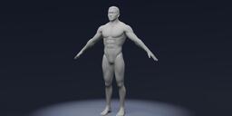 StylizedStrongMaleBodyBaseMesh3DModel