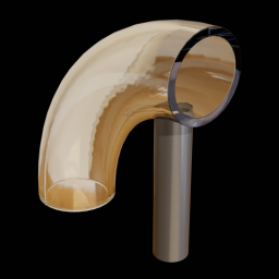 Glass Tube Curve Up 1