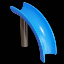 Tube Rotate Open Curve Down