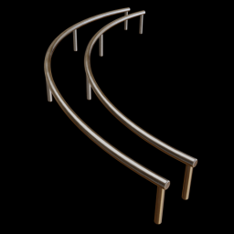 Wire Curve Slope Down Left