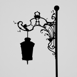 Pole with Lamp