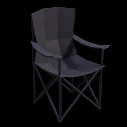 Fold Up Chair Black