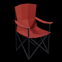 Fold Up Chair Red