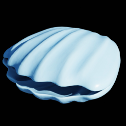 Oyster Shell Closed Blue