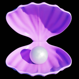 Oyster Shell Open Purple