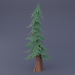 Pine Tree 01 - Blue Green