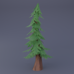 Pine Tree 01 - Forest Green