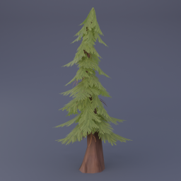 Pine Tree 01 - Olive Green