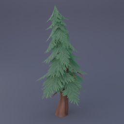 Pine Tree 02 - Blue Green