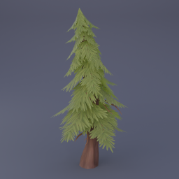 Pine Tree 02 - Olive Green