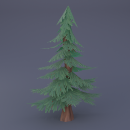 Pine Tree 03 - Blue Green