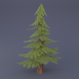 Pine Tree 03 - Olive Green