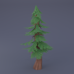 Pine Tree 04 - Forest Green