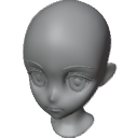 AnimeGirlHeadBaseMesh3DModel