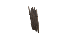Short_Wooden_Palisade_Fence_Panel