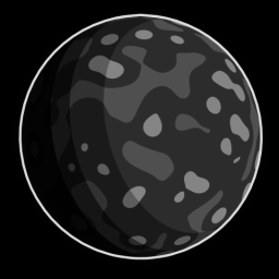 Toon Style Moon