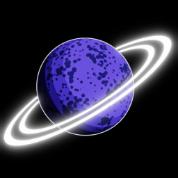 Toon Style Purple Planet