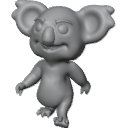 Cartoon_Koala_Animated_and_Rigged_Base_Mesh_3D_Model