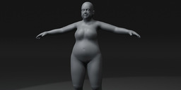 FatGirlBodyBaseMeshRiggedAnimated20k