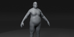 FatMaleBodyBaseMeshRiggedAnimated20k