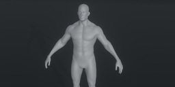 MaleBodyBaseMeshRiggedAnimated20k