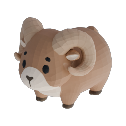 Stylized Bighorn Sheep