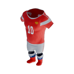 Russian Bear Soccer Outfit
