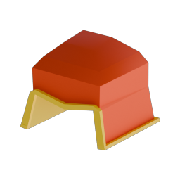 Blocky Cardinal Hat
