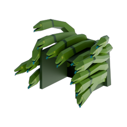 Blocky Medusa Hair