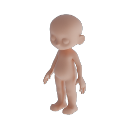 Stylized Child Base Mesh 02