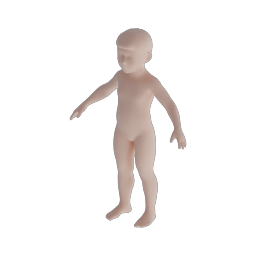 Male Child Base Mesh
