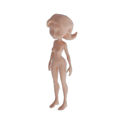 Stylized Girl Base Mesh 01