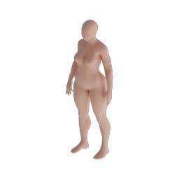 Stylized Girl Base Mesh 03