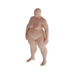 Stylized Girl Base Mesh 07