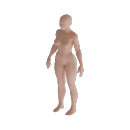 Stylized Girl Base Mesh 10