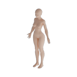 Stylized Girl Base Mesh 11