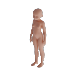 Stylized Girl Base Mesh 12